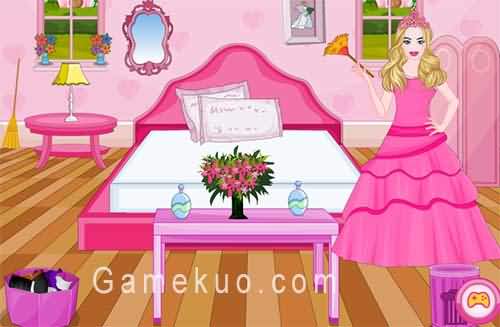 芭比公主整理房間（Barbie Princess Room Cleaning）遊戲圖