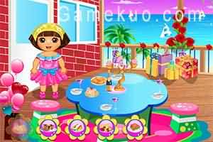 Dora佈置派對（Dora Party Prepanig）遊戲圖