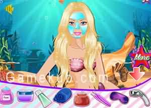芭比美人魚大改造（Barbie Mermaid Makeover）遊戲圖