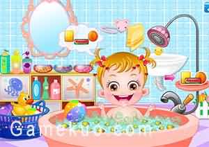 可愛寶貝愛洗澡-遊戲圖