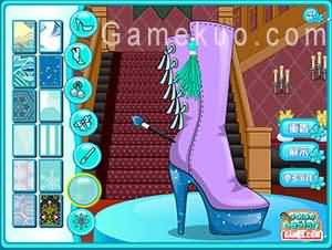 冰雪艾莎設計冬靴（Elsa Shoes Design）遊戲圖