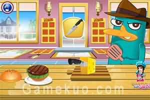 泰瑞烹飪美國漢堡（Perry Cooking American Hamburger）遊戲圖