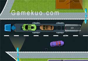 汽車運輸拖車（Car Carrier Trailer Games）遊戲圖二