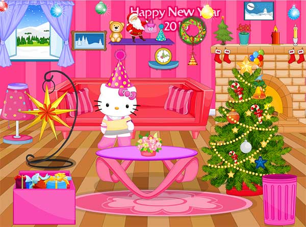 Hello Kitty新年佈置（Hello Kitty New Year Decoration Games）