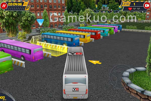 3D公共巴士停車場（Bus Parking 3d World）遊戲圖