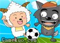 懶羊羊和灰太狼踢足球