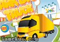 巨型大卡拖車停車