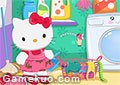 Hello kitty 洗衣服