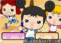 大頭妹接力賽跑