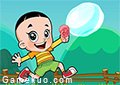 大頭兒子吹泡泡