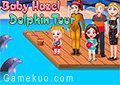 可愛寶貝海豚表演