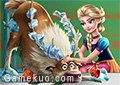 冰雪奇緣受傷的麋鹿