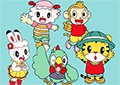巧虎全家福填色